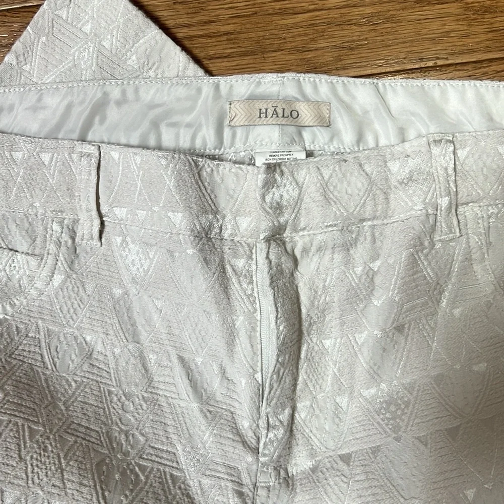 Halo Cream Textured Pants 32